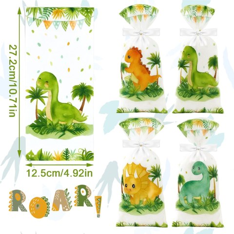DINOZAURY UPOMINEK Z OKAZJI URODZIN DLA DZIECI PREZENT PODZIĘKOWANIA GOŚCI
