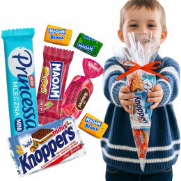 MINI ZESTAW SŁODYCZY DLA DZIECI PREZENT I PODZIĘKOWANIA URODZINY Z KNOPPERS