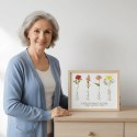 PERSONALIZOWANY PLAKAT OGRÓD BABCI PREZENT DZIEŃ BABCI RAMKA A4 OD DZIECI