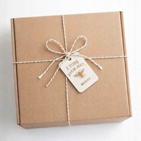 PREZENT NA DZIEŃ BABCI I DZIADKA ZESTAW UPOMINKOWY MIÓD TOFFIFEE OD DZIECI