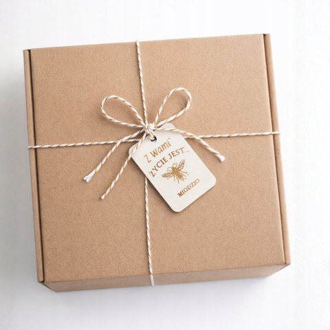 PREZENT NA DZIEŃ BABCI I DZIADKA ZESTAW UPOMINKOWY MIÓD TOFFIFEE OD DZIECI