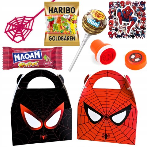ZESTAW PREZENTOWY JAK SPIDER-MAN BOX DLA DZIECI NA URODZINY, DO PRZEDSZKOLA